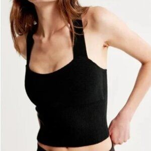 Abercrombie Ottoman Ribbed Sweater Cross-Back Tank